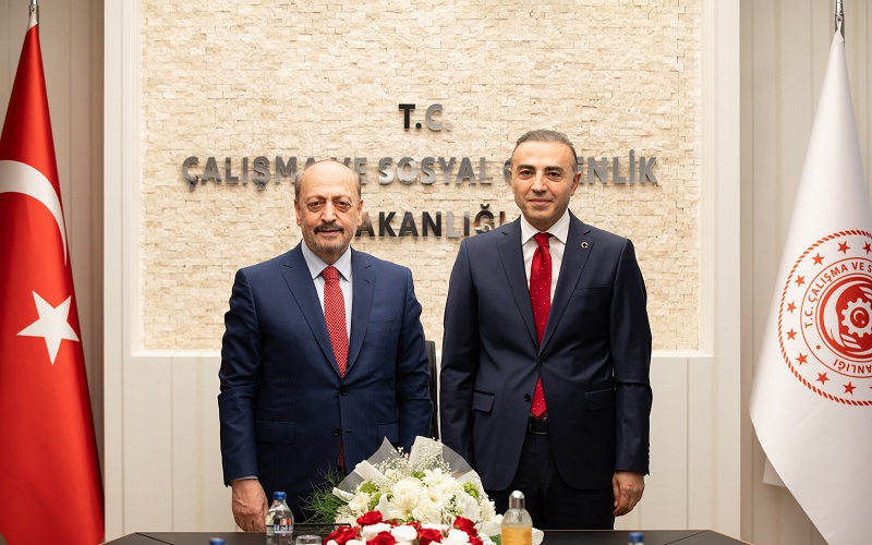 SGK heyeti, ÇSGB Bakanı Vedat Bilgin’i ziyaret etti